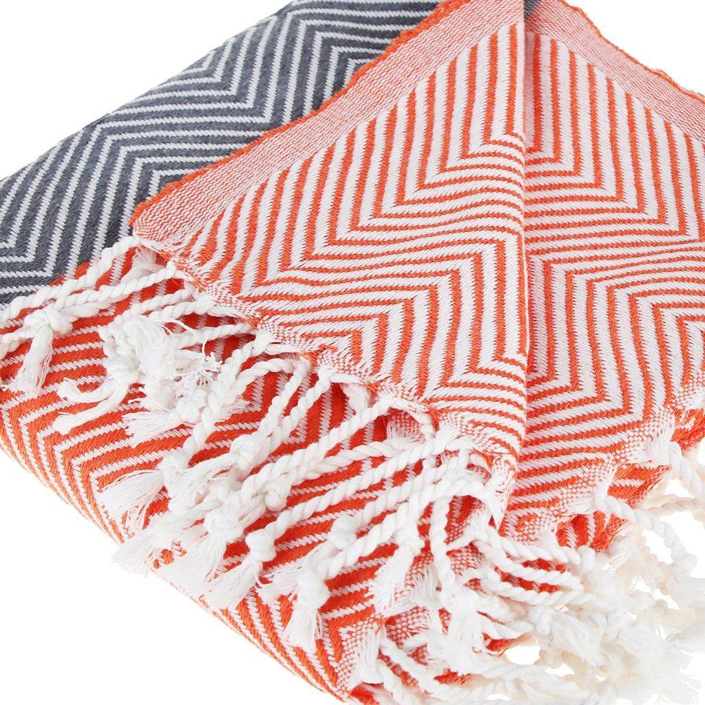 New Design Pure Cotton Throw Beach Towel by La'Hammam La'Hammam