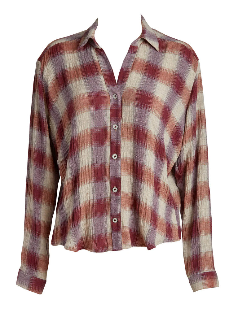 Nikki Button Up - Plaid by LVHR LVHR