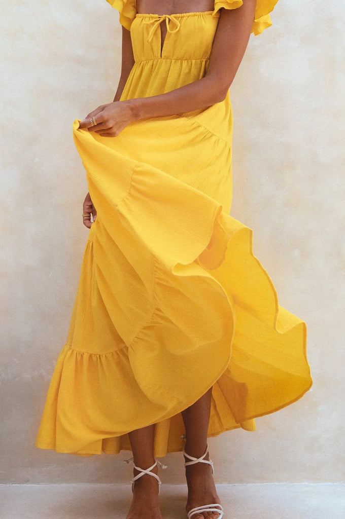 Nymph Bohemian Linen Maxi Dress by Bali ELF Bali ELF