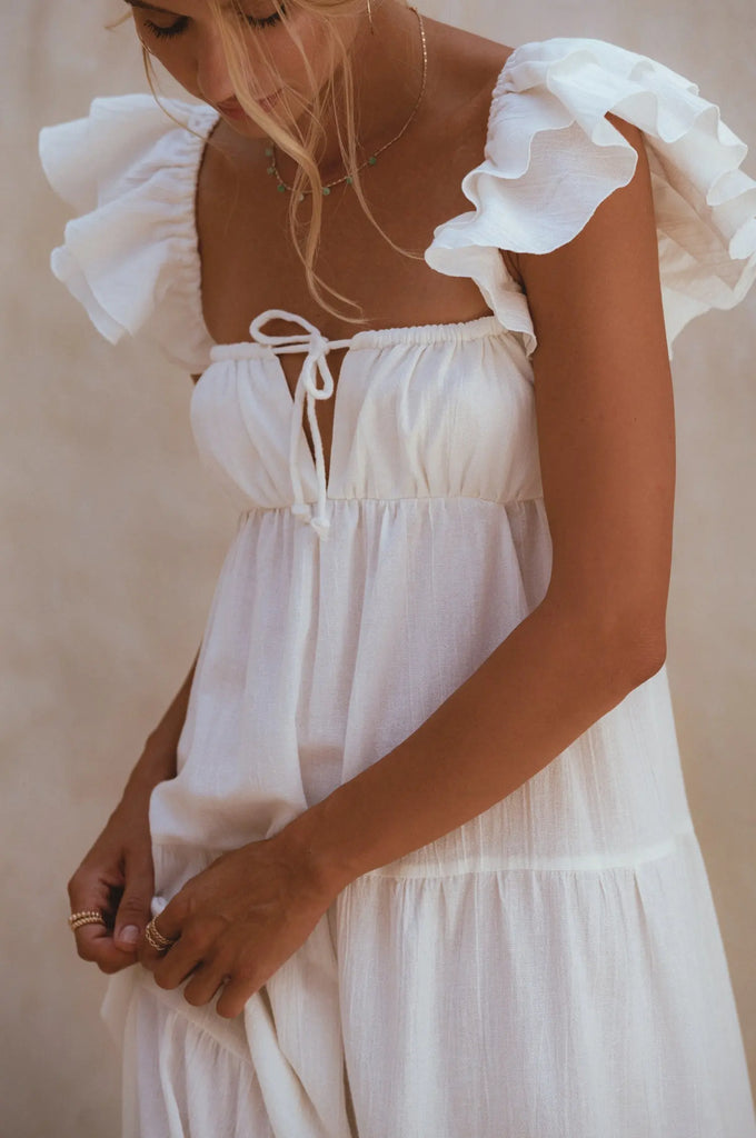 Nymph Bohemian Linen Maxi Dress by Bali ELF Bali ELF