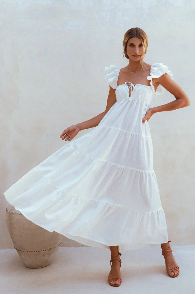 Nymph Bohemian Linen Maxi Dress by Bali ELF Bali ELF
