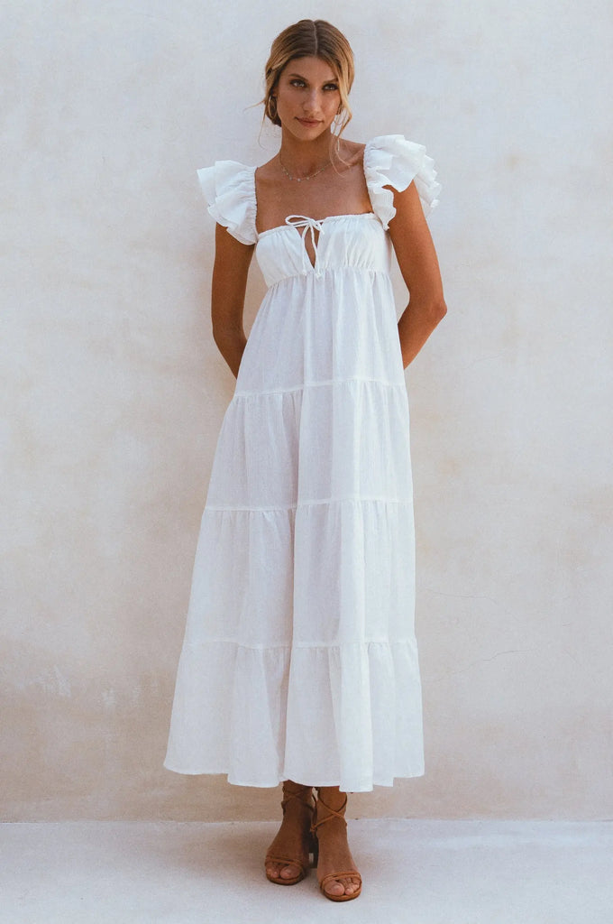 Nymph Bohemian Linen Maxi Dress by Bali ELF Bali ELF