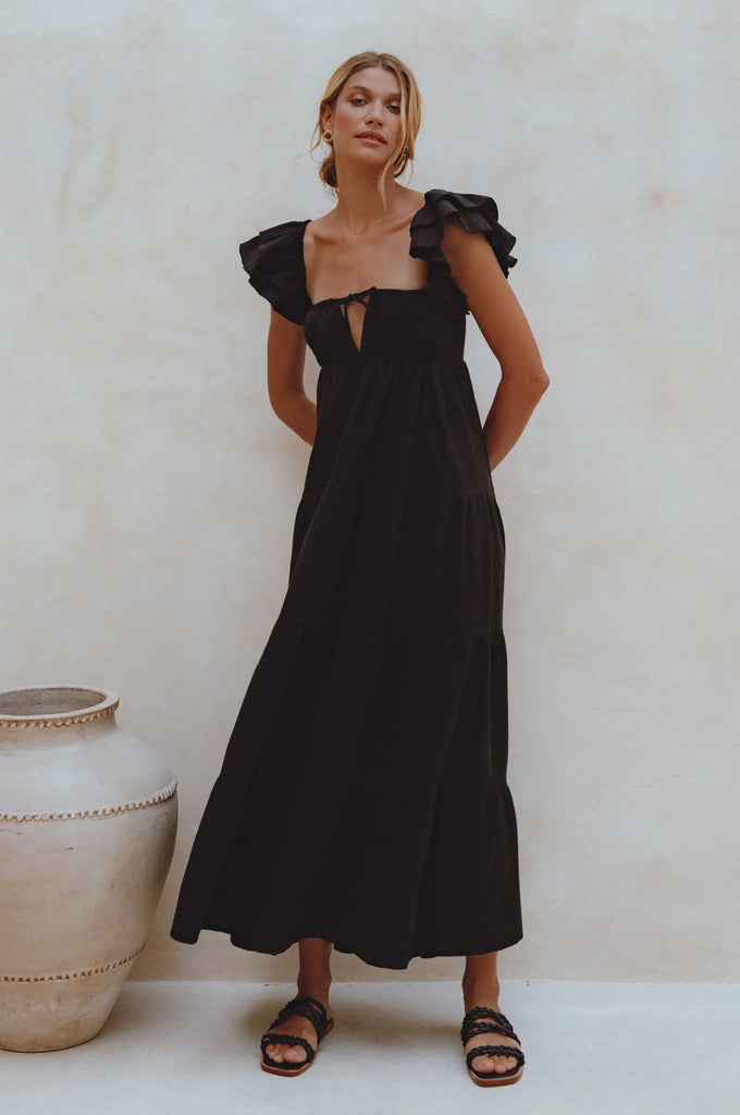 Nymph Bohemian Linen Maxi Dress by Bali ELF Bali ELF