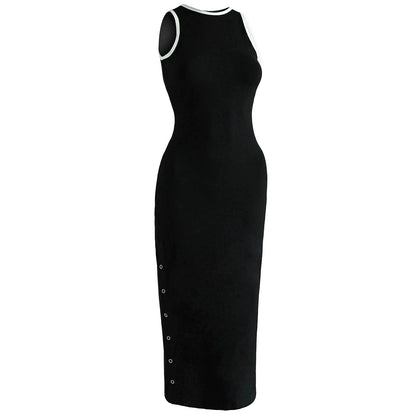 OLA Organic Cotton Midi Dress in Black