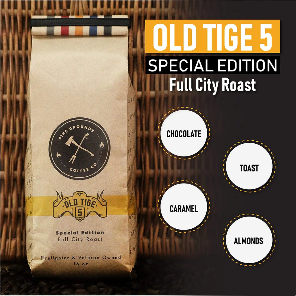 Old Tige 5 (Full City Roast) by fire grounds coffee company fire grounds coffee company