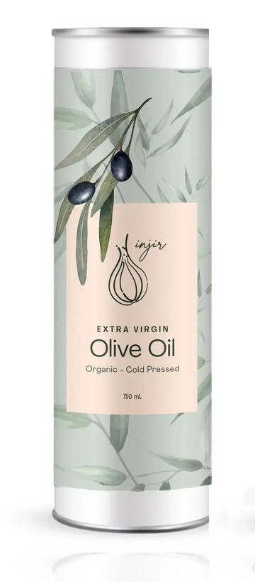 Organic Ayvalık 750ML Cold Pressed Extra Virgin Olive Oil - Tin by Injir INJIR