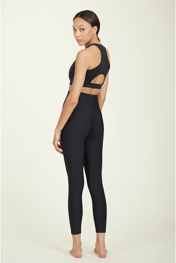 Over-Time Recycled Poly High Waist Legging in Black by ALAMAE ALAMAE