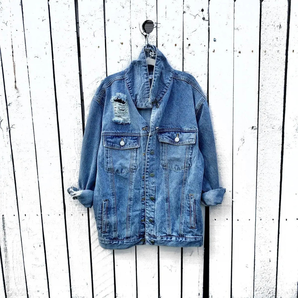 Oversized Blue Denim by Wren + Glory Wren + Glory