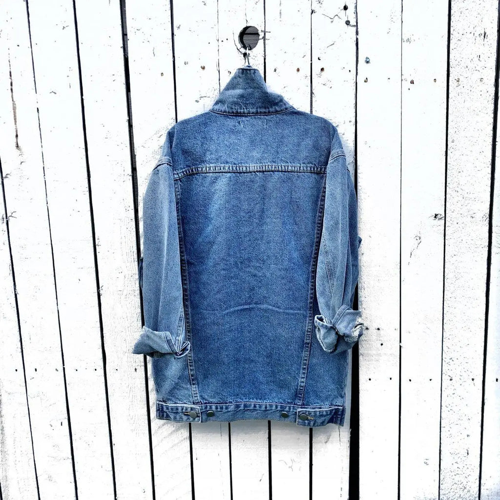 Oversized Blue Denim by Wren + Glory Wren + Glory