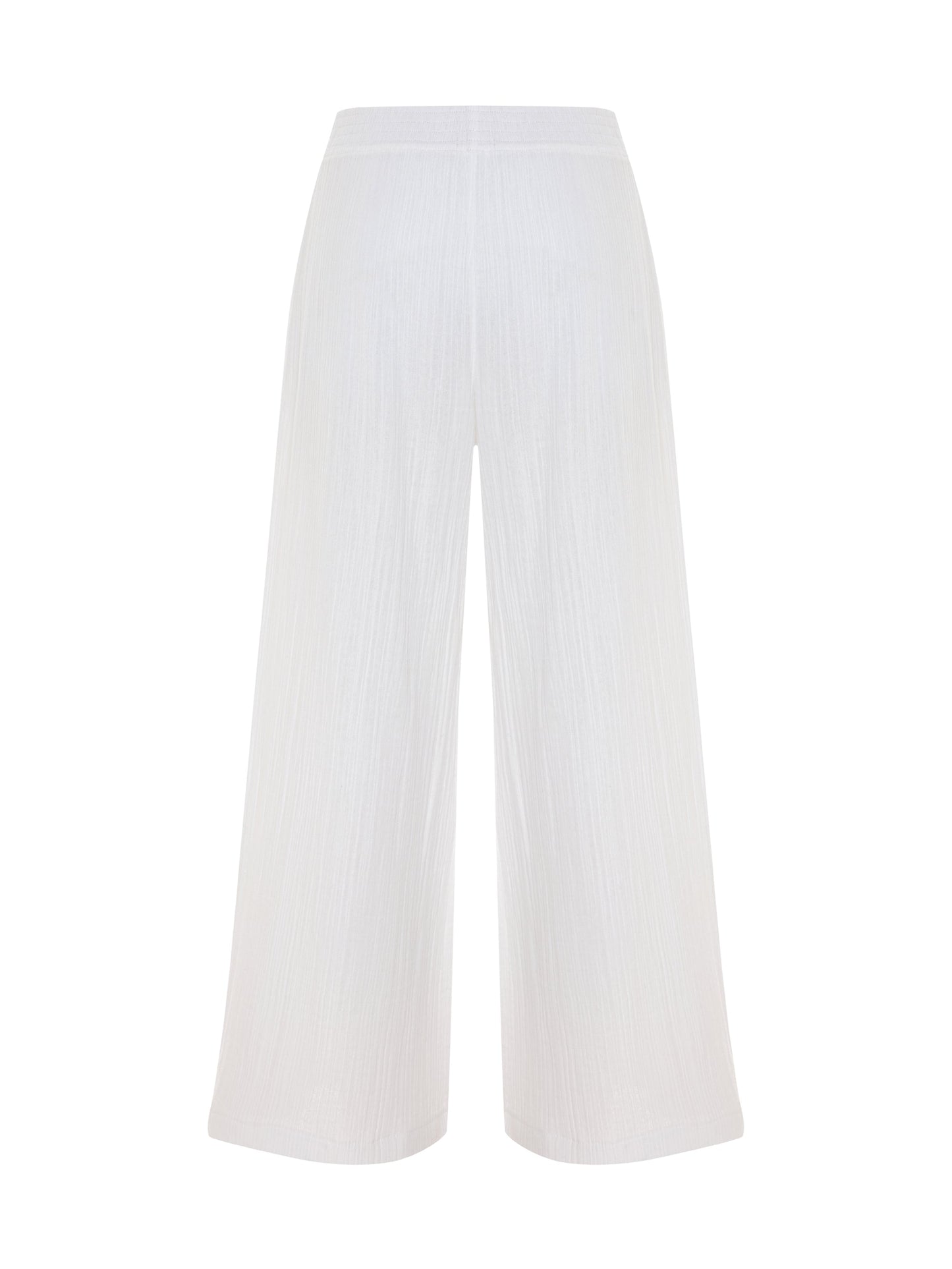Aura Palazzo Pants - White