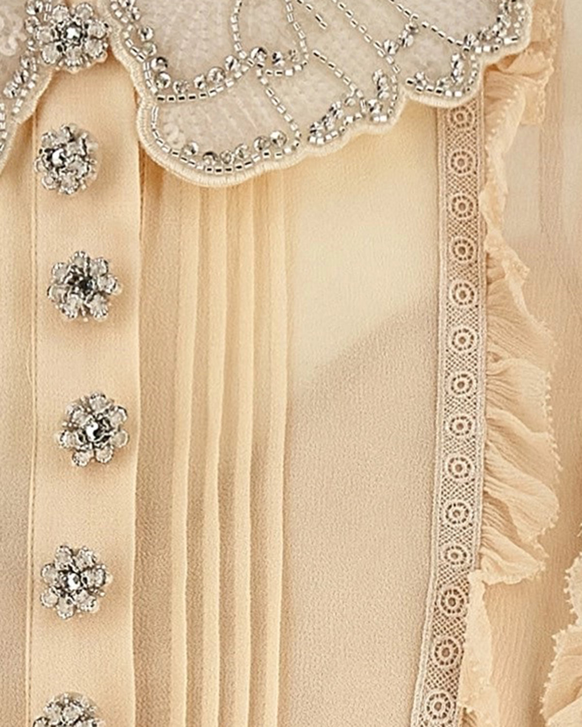 Mini Pleated Shirtdress Tan