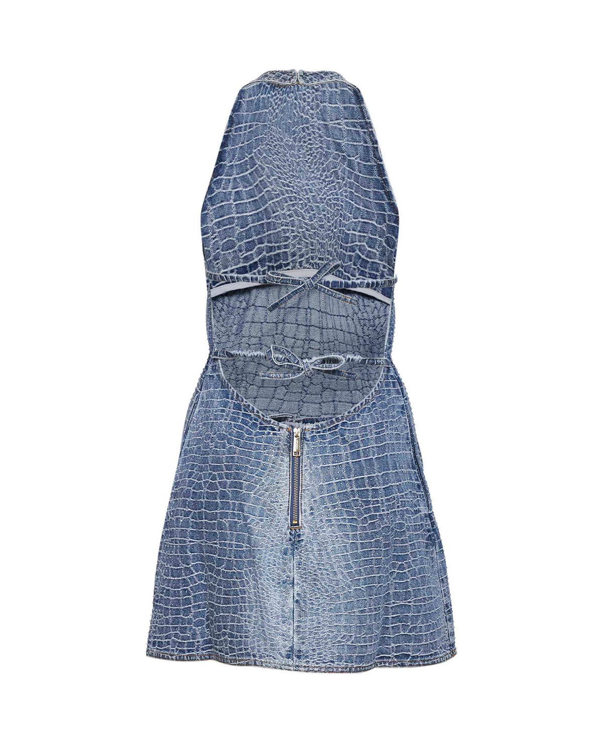 Mini Denim Dress Blue