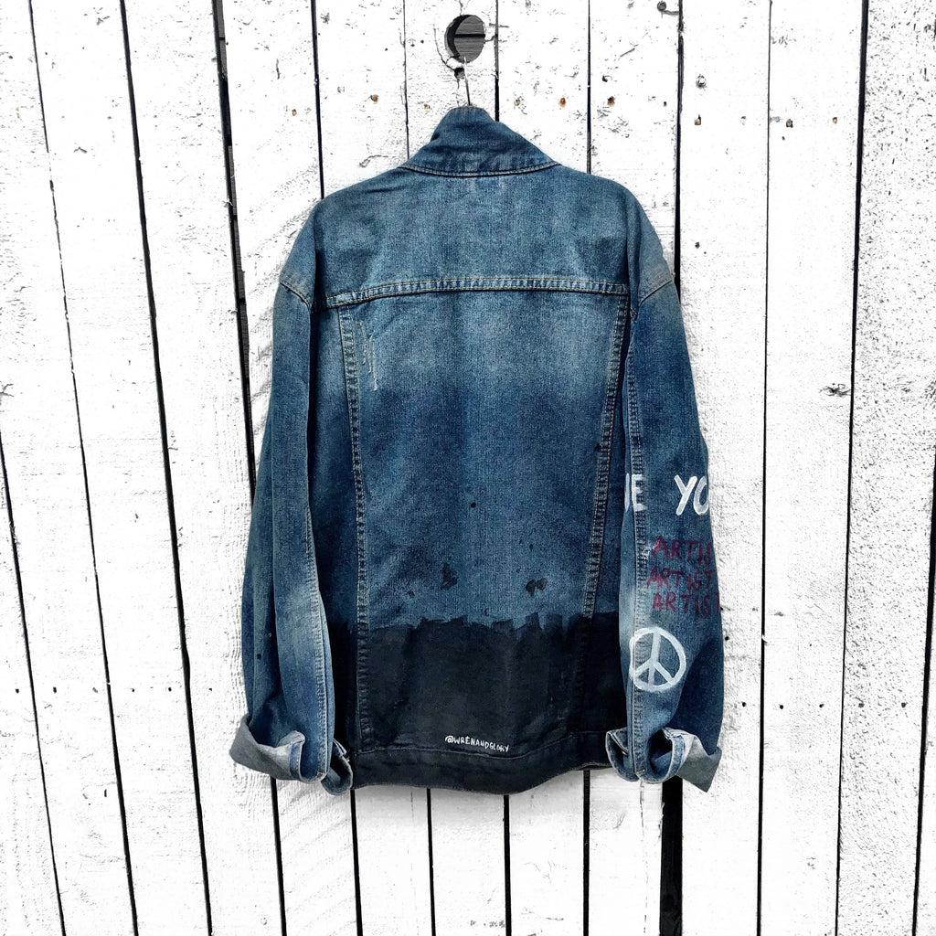 'PLAY HARD' DENIM JACKET - MEN by Wren + Glory Wren + Glory