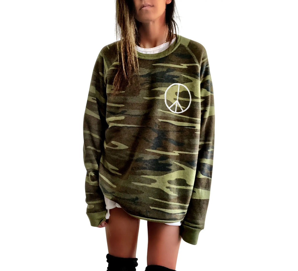 'PLAYTIME CAMO' SWEATSHIRT by Wren + Glory Wren + Glory
