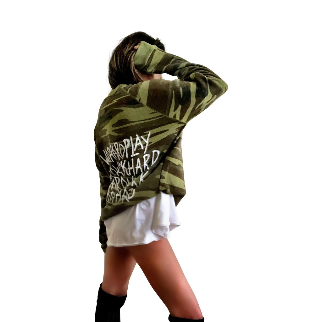'PLAYTIME CAMO' SWEATSHIRT by Wren + Glory Wren + Glory