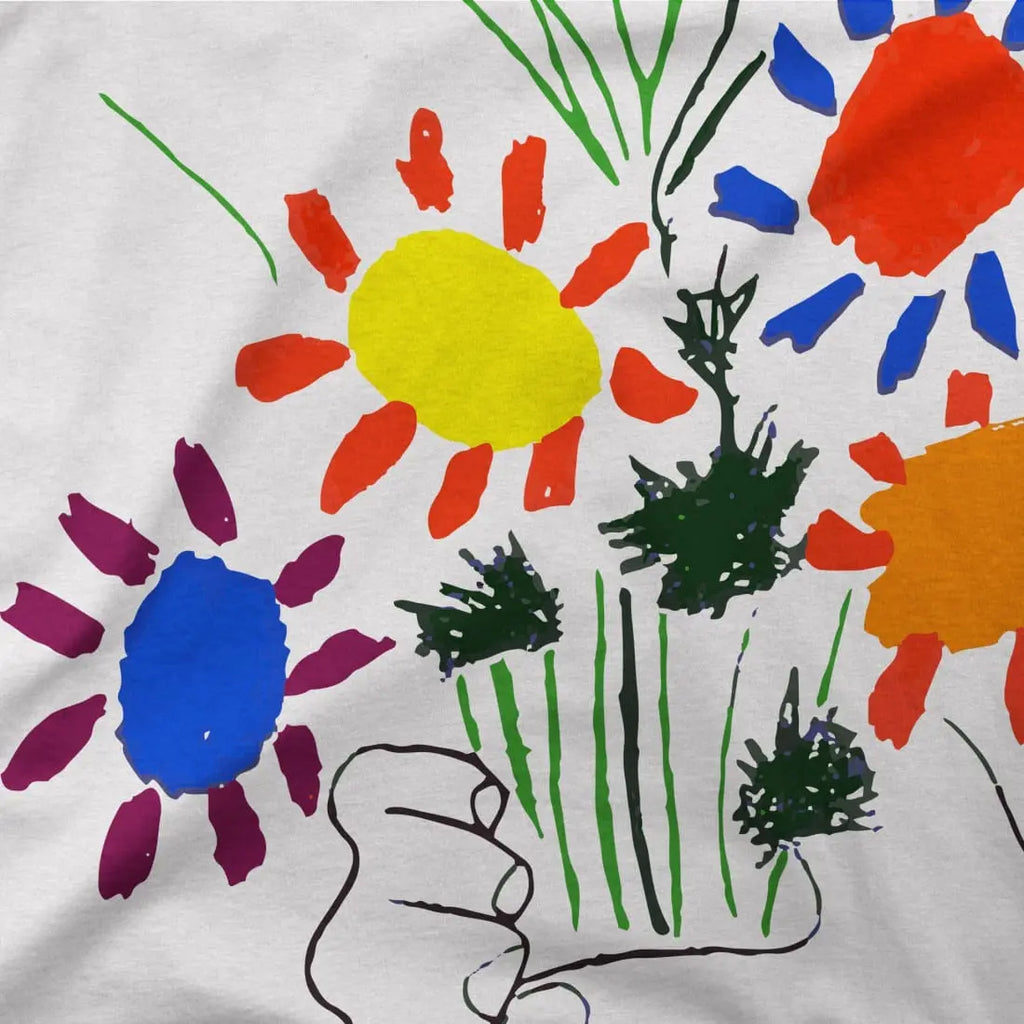 Pablo Picasso Bouquet of Peace 1958 Artwork T-Shirt by Art-O-Rama Shop ART-O-RAMA-SHOP