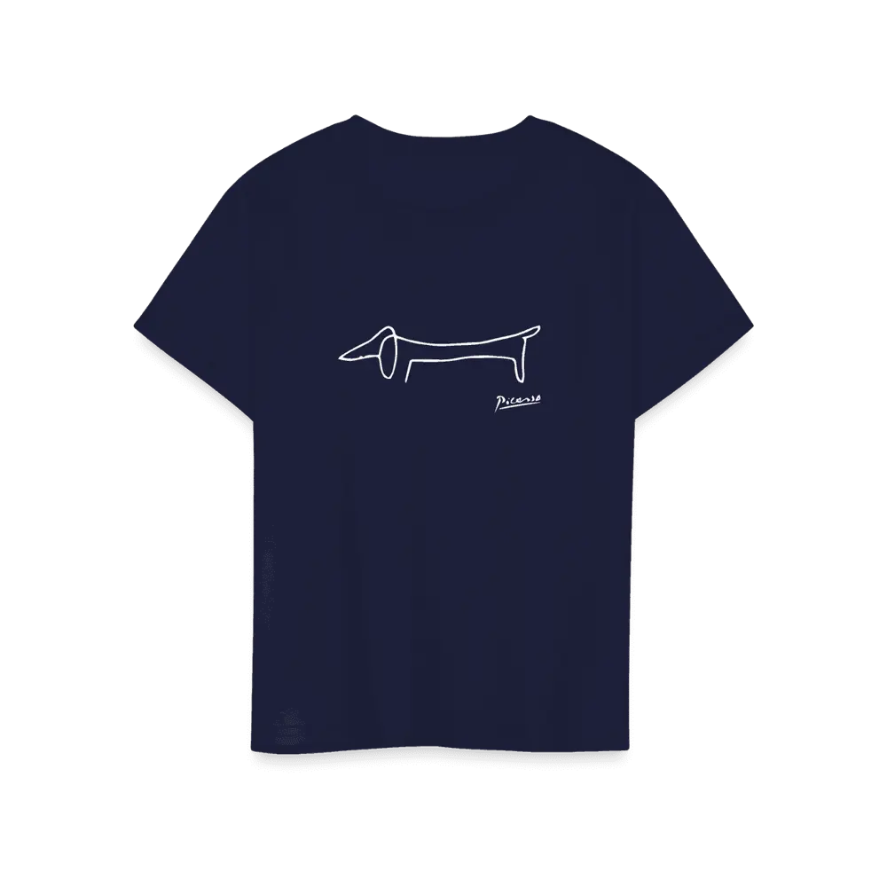 Pablo Picasso Dachshund Dog (Lump) Artwork T-Shirt by Art-O-Rama Shop ART-O-RAMA-SHOP