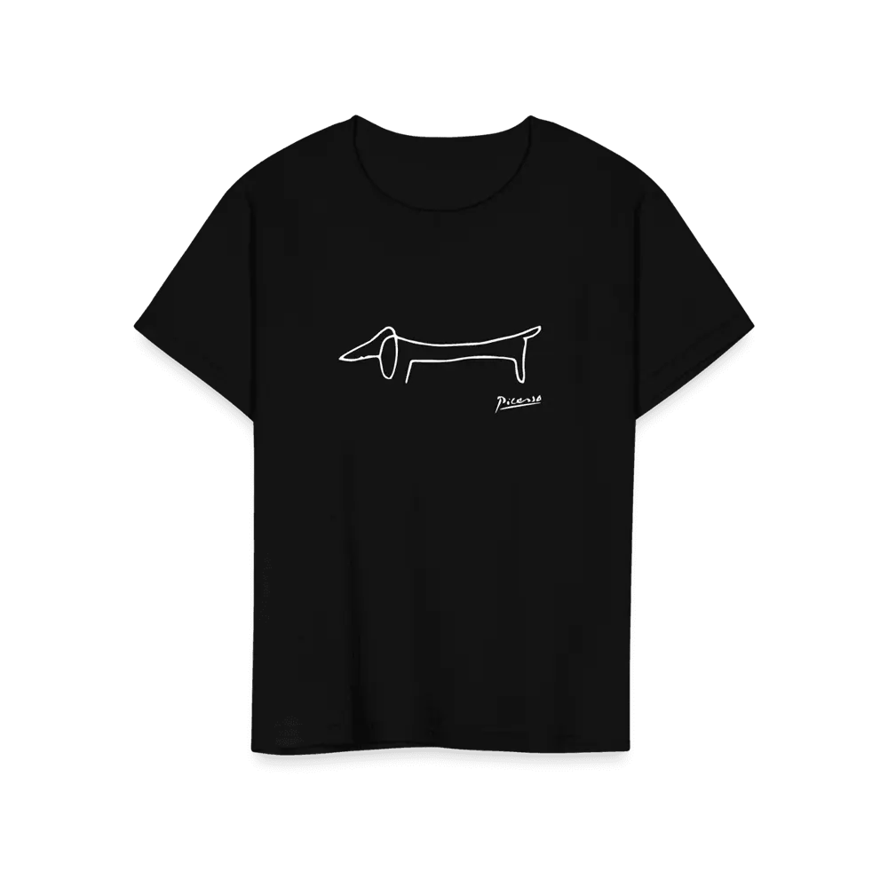 Pablo Picasso Dachshund Dog (Lump) Artwork T-Shirt by Art-O-Rama Shop ART-O-RAMA-SHOP