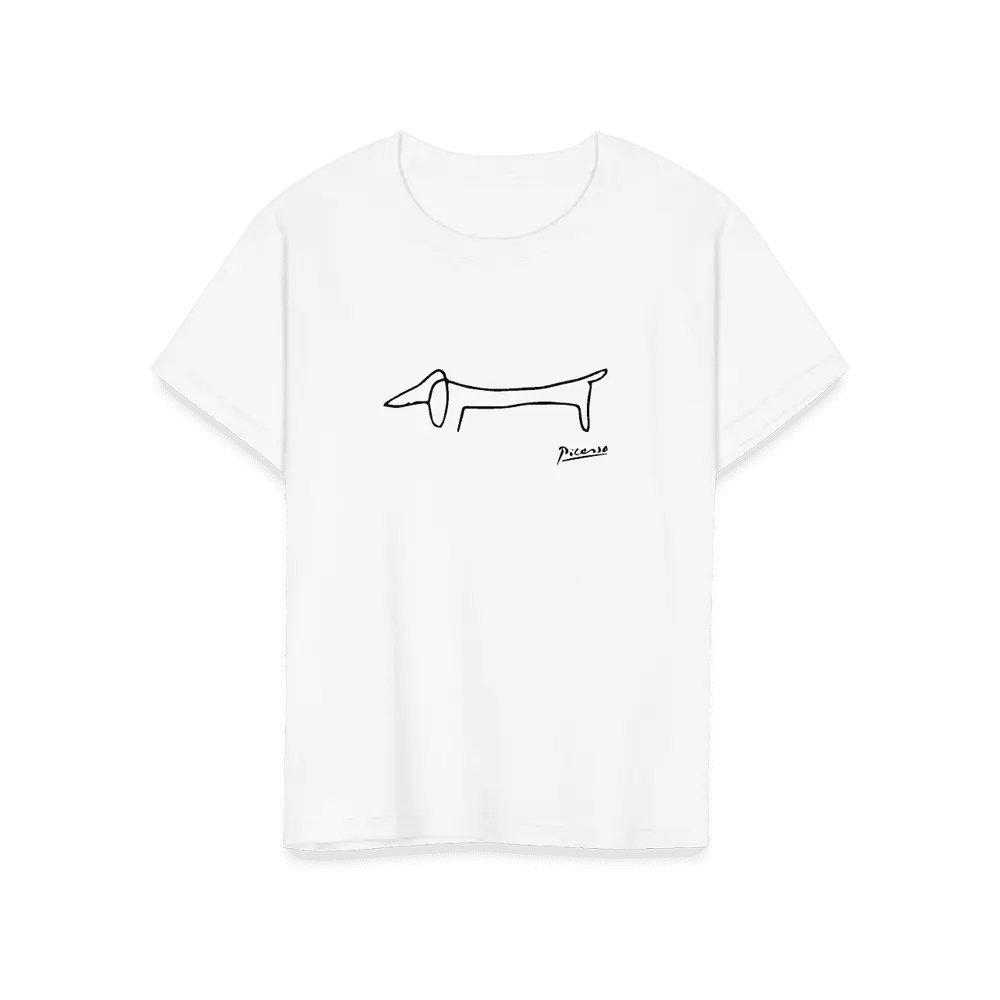 Pablo Picasso Dachshund Dog (Lump) Artwork T-Shirt by Art-O-Rama Shop ART-O-RAMA-SHOP
