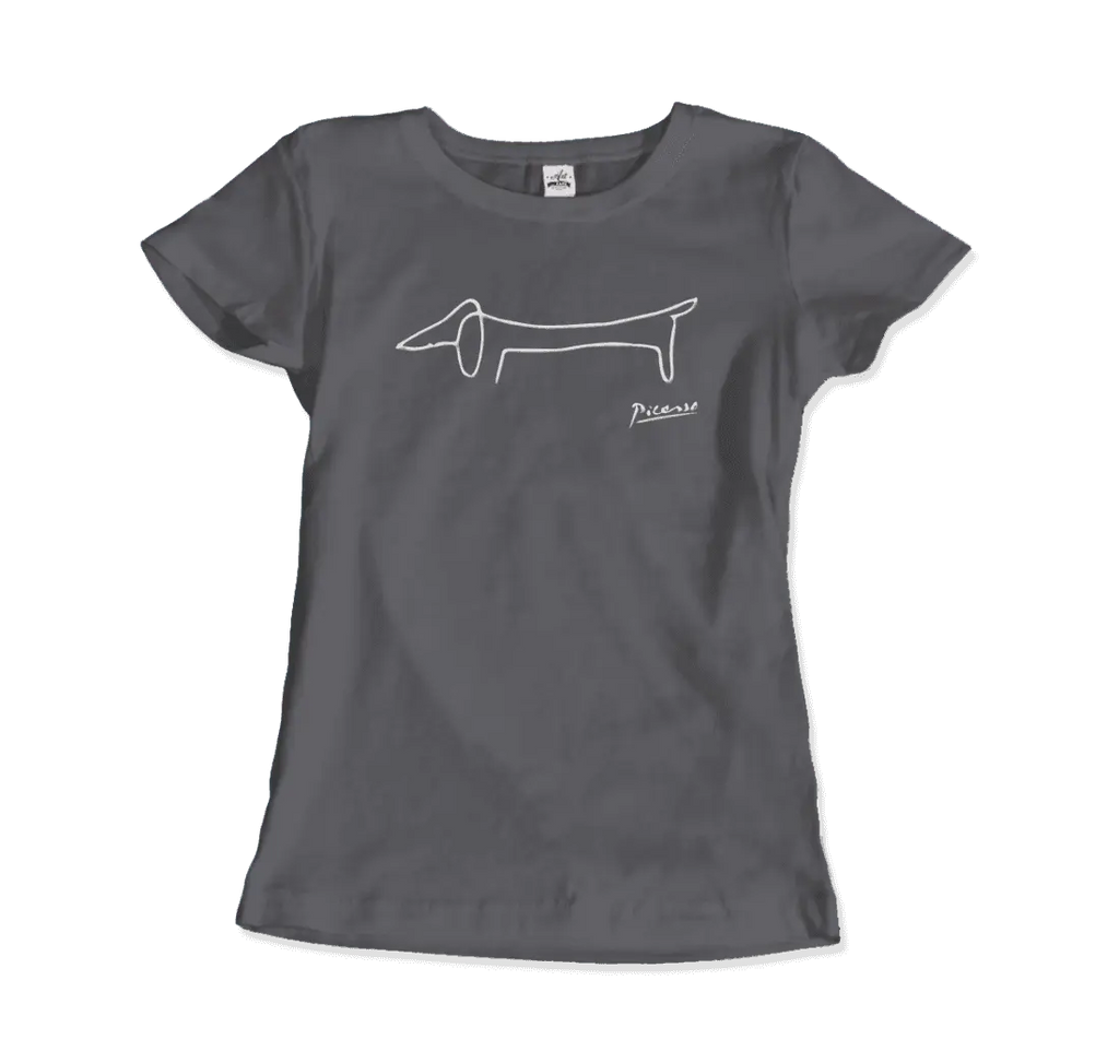 Pablo Picasso Dachshund Dog (Lump) Artwork T-Shirt by Art-O-Rama Shop ART-O-RAMA-SHOP