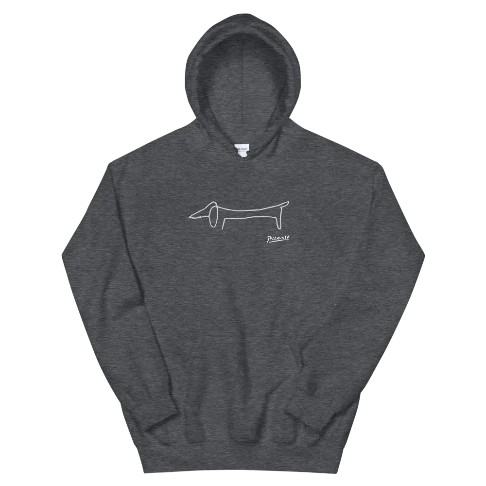 Pablo Picasso Dachshund Dog (Lump) Artwork Unisex Hoodie by Art-O-Rama Shop ART-O-RAMA-SHOP