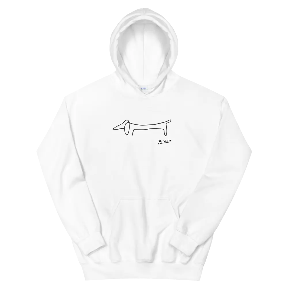 Pablo Picasso Dachshund Dog (Lump) Artwork Unisex Hoodie by Art-O-Rama Shop ART-O-RAMA-SHOP