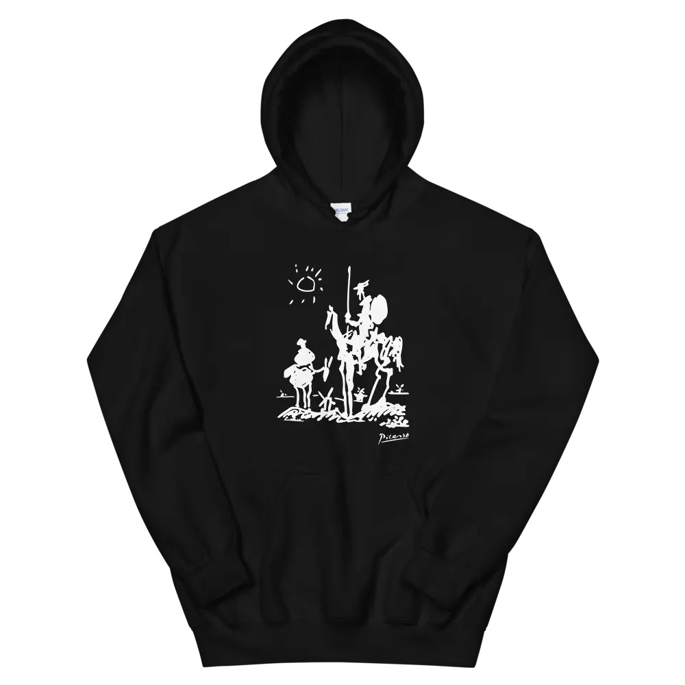 Pablo Picasso Don Quixote of La Mancha 1955 Artwork Unisex Hoodie by Art-O-Rama Shop ART-O-RAMA-SHOP