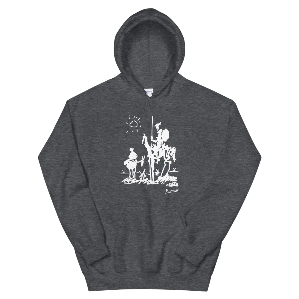 Pablo Picasso Don Quixote of La Mancha 1955 Artwork Unisex Hoodie by Art-O-Rama Shop ART-O-RAMA-SHOP
