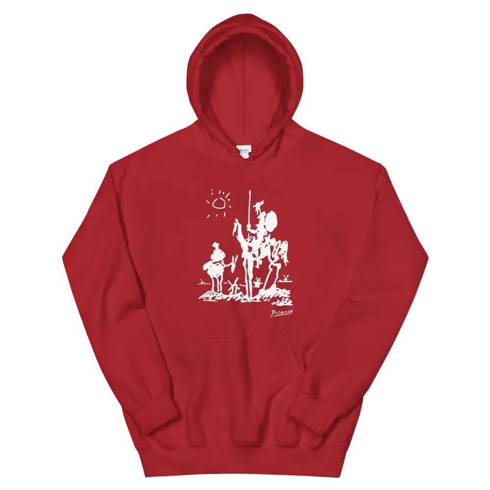 Pablo Picasso Don Quixote of La Mancha 1955 Artwork Unisex Hoodie by Art-O-Rama Shop ART-O-RAMA-SHOP