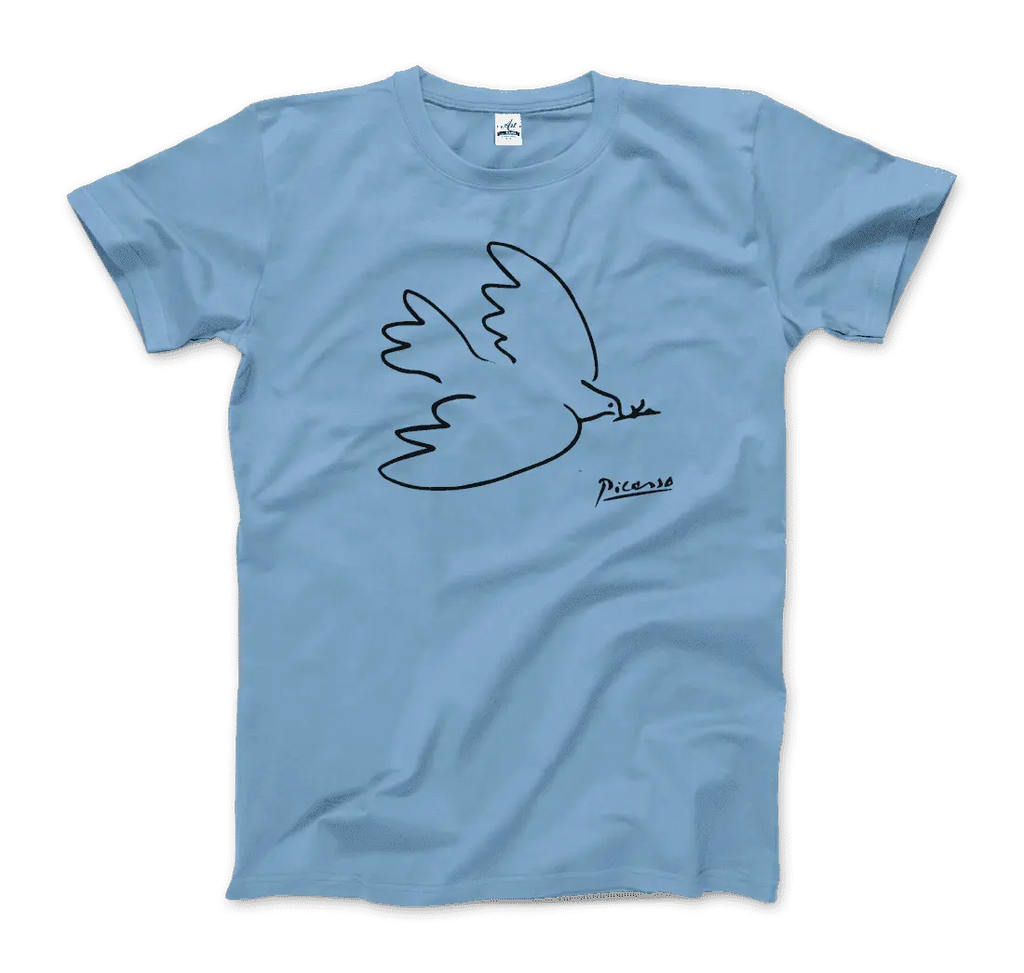 Pablo Picasso Dove Of Peace 1949 Artwork T-Shirt by Art-O-Rama Shop ART-O-RAMA-SHOP