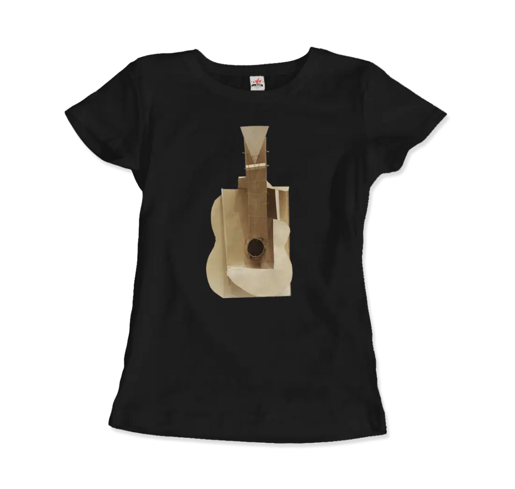 Pablo Picasso Guitar Sculpture 1912 Artwork T-Shirt by Art-O-Rama Shop ART-O-RAMA-SHOP