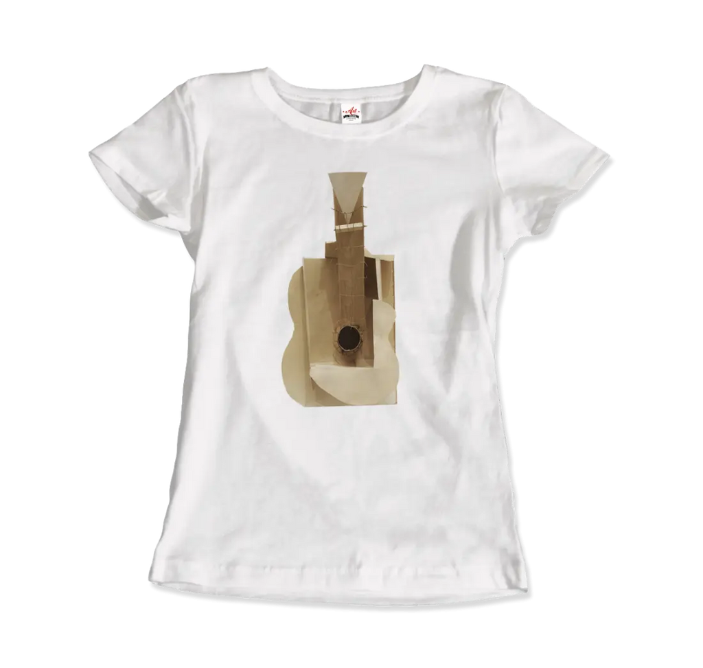 Pablo Picasso Guitar Sculpture 1912 Artwork T-Shirt by Art-O-Rama Shop ART-O-RAMA-SHOP