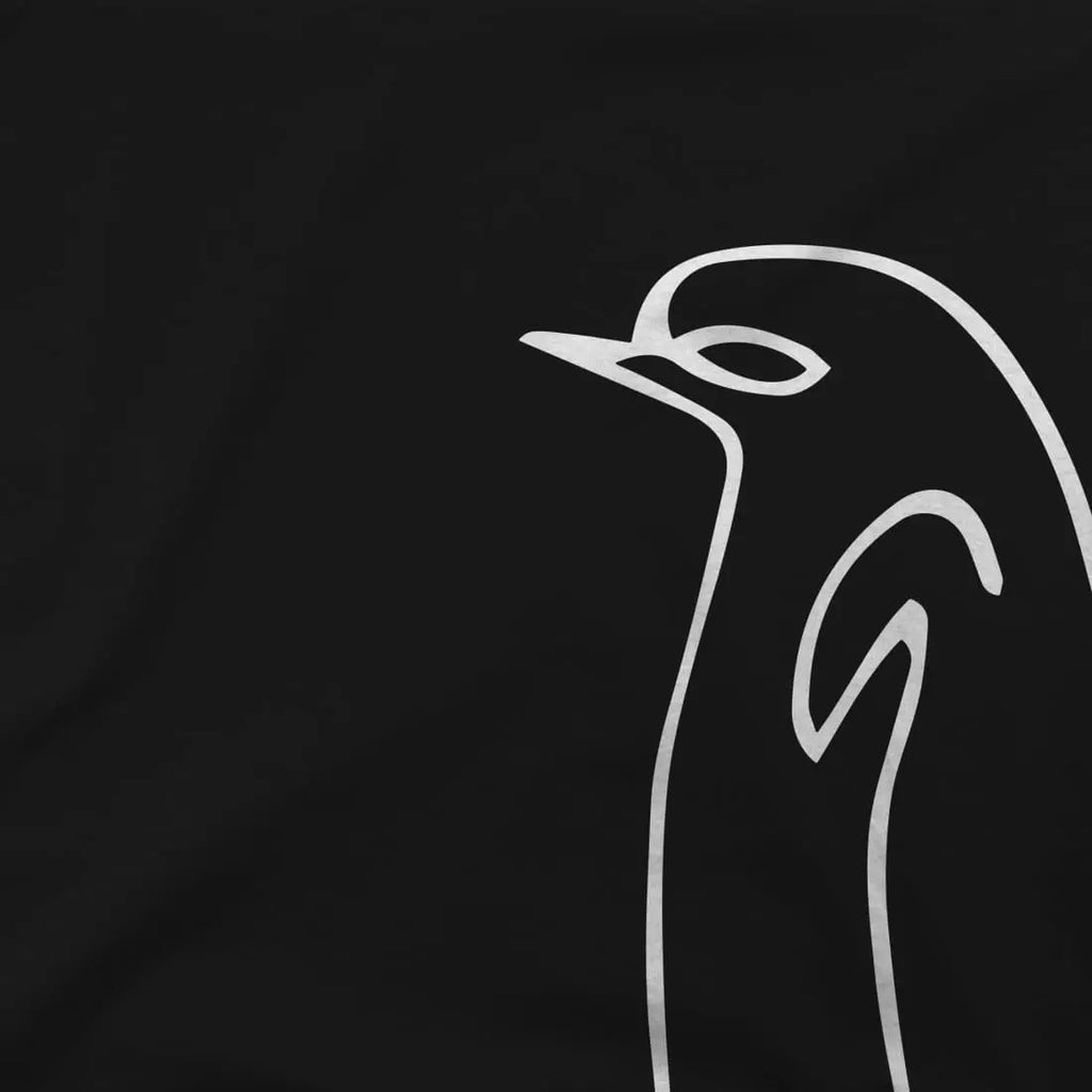 Pablo Picasso Penguin Line Artwork T-Shirt by Art-O-Rama Shop ART-O-RAMA-SHOP
