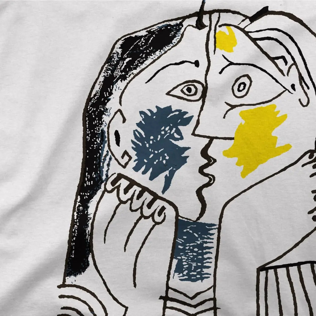 Pablo Picasso The Kiss 1979 Artwork T-Shirt by Art-O-Rama Shop Art-O-Rama Shop