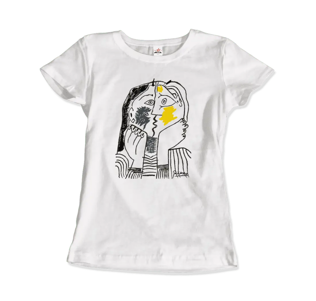 Pablo Picasso The Kiss 1979 Artwork T-Shirt by Art-O-Rama Shop Art-O-Rama Shop