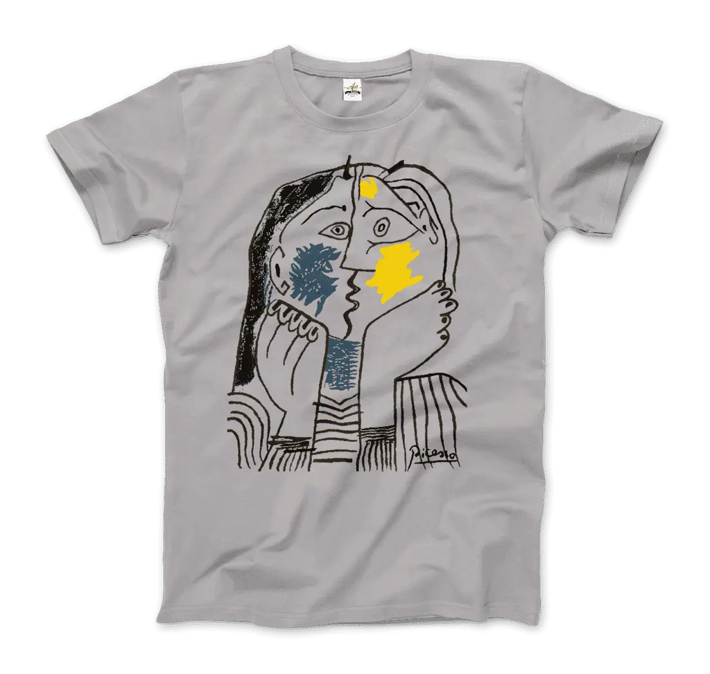 Pablo Picasso The Kiss 1979 Artwork T-Shirt by Art-O-Rama Shop Art-O-Rama Shop