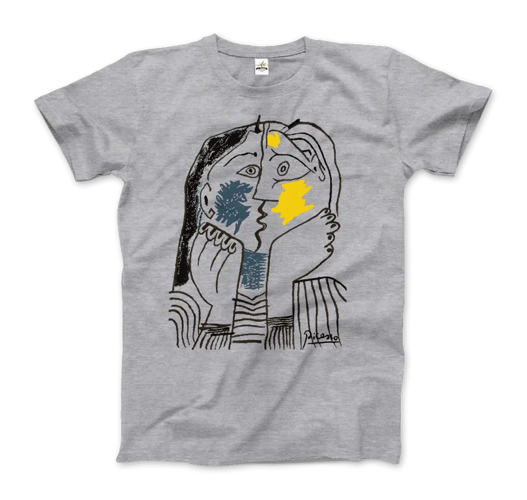 Pablo Picasso The Kiss 1979 Artwork T-Shirt by Art-O-Rama Shop Art-O-Rama Shop