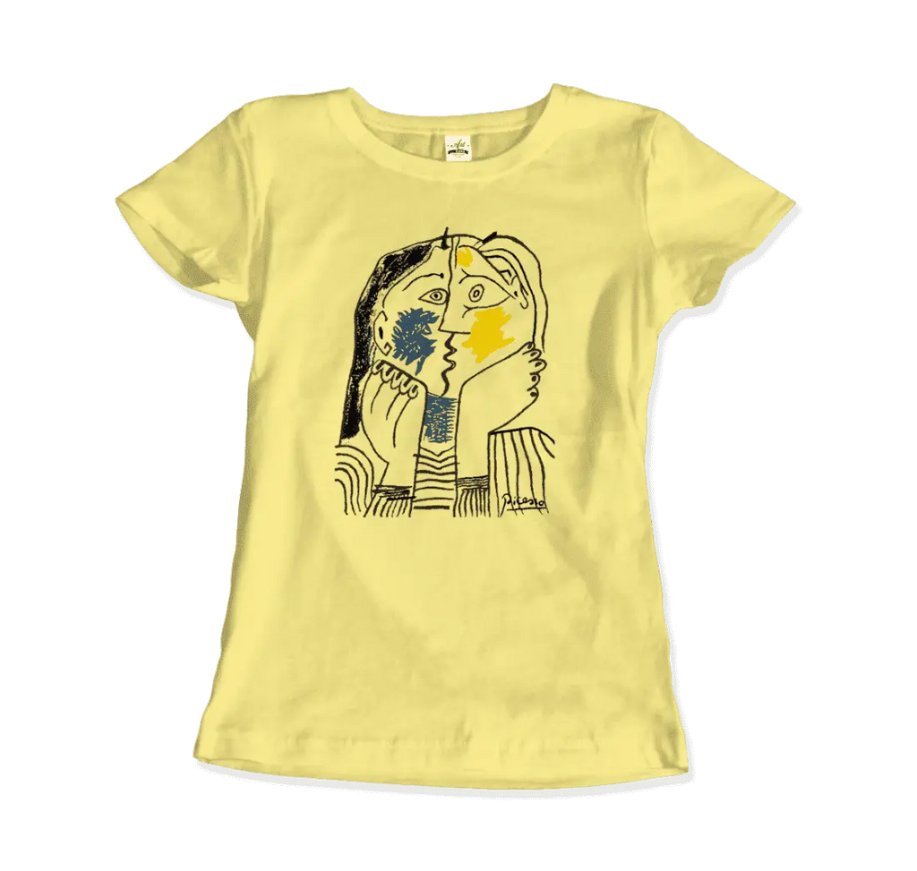Pablo Picasso The Kiss 1979 Artwork T-Shirt by Art-O-Rama Shop Art-O-Rama Shop