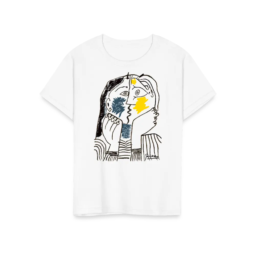 Pablo Picasso The Kiss 1979 Artwork T-Shirt by Art-O-Rama Shop Art-O-Rama Shop