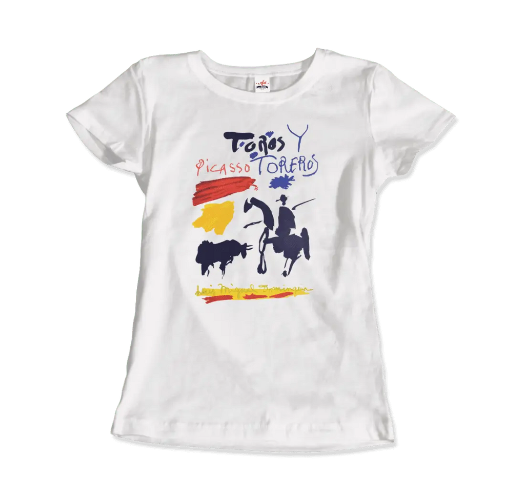 Pablo Picasso Toros y Toreros Book Cover 1961 Artwork T-Shirt by Art-O-Rama Shop ART-O-RAMA-SHOP