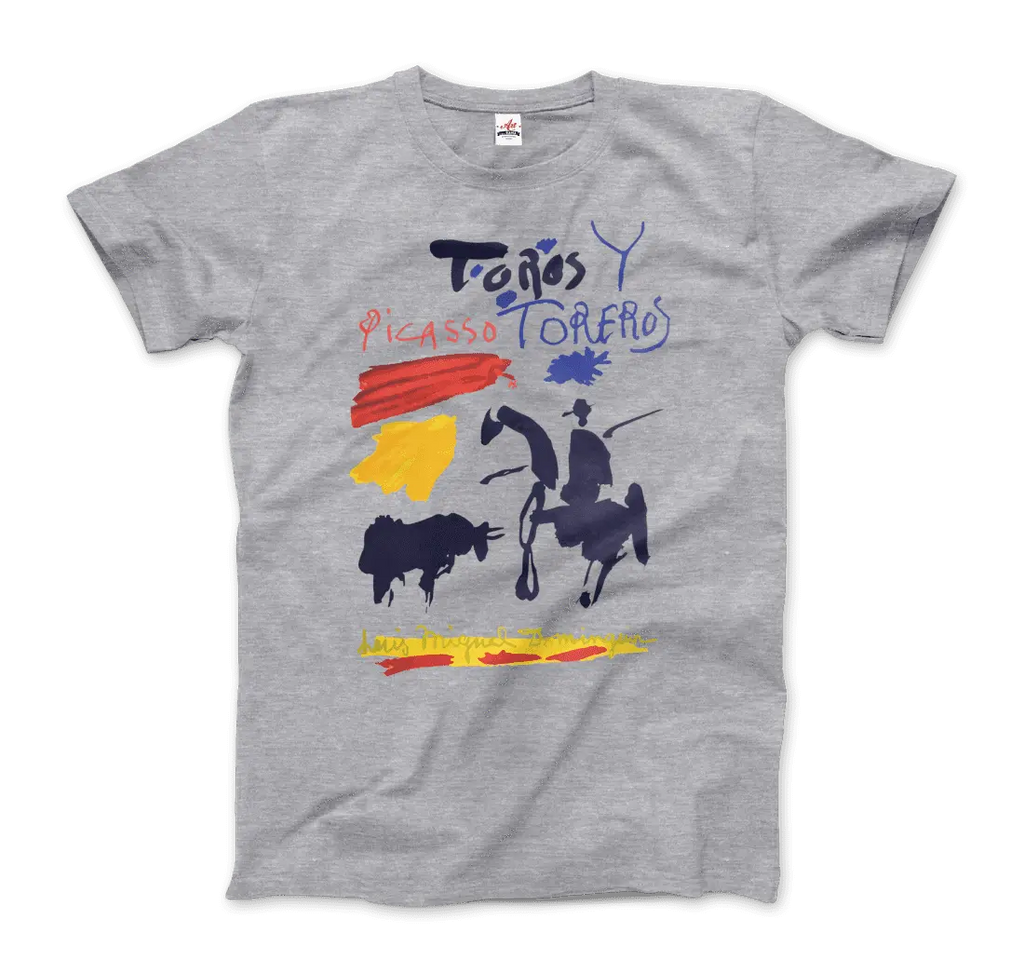 Pablo Picasso Toros y Toreros Book Cover 1961 Artwork T-Shirt by Art-O-Rama Shop ART-O-RAMA-SHOP
