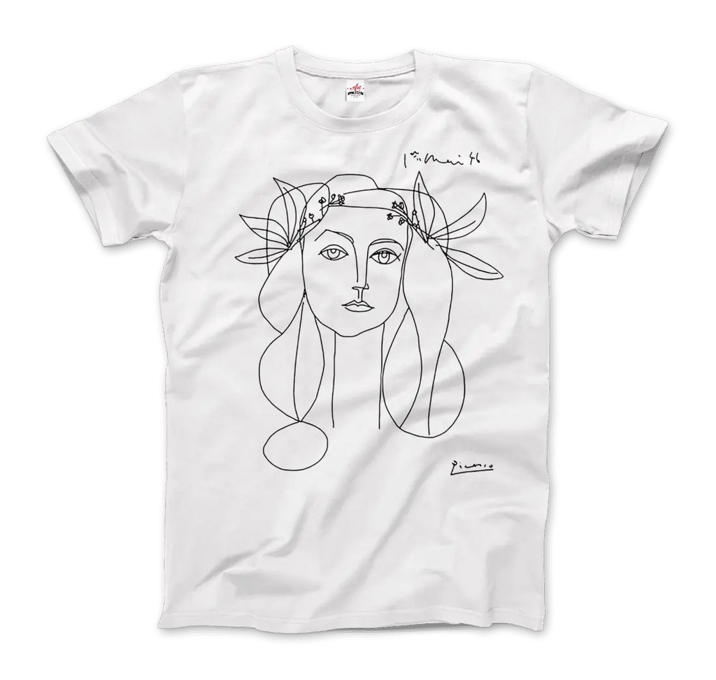 Pablo Picasso War And Peace 1952 Artwork T-Shirt by Art-O-Rama Shop ART-O-RAMA-SHOP