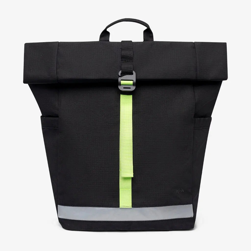 Pack Lars Roll Backpack Black Lime by Lefrik USA Lefrik USA