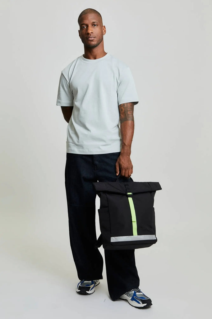 Pack Lars Roll Backpack Black Lime by Lefrik USA Lefrik USA