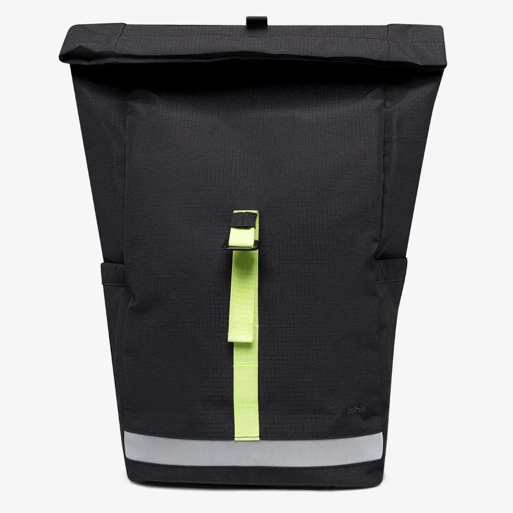 Pack Lars Roll Backpack Black Lime by Lefrik USA Lefrik USA