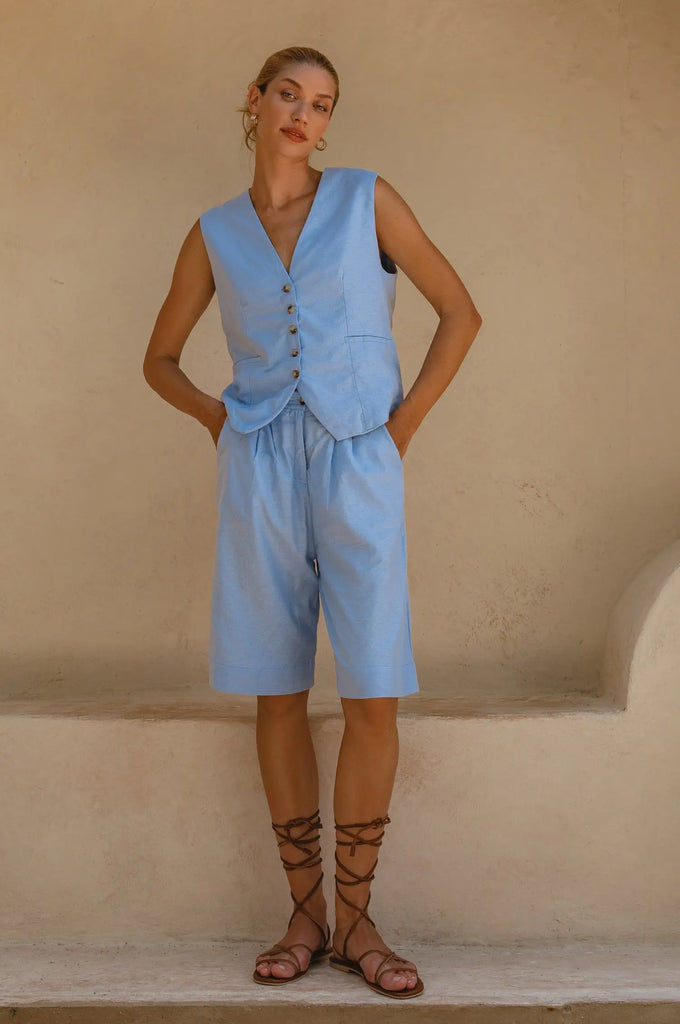 Paige Linen Vest by Bali Lane Bali Lane