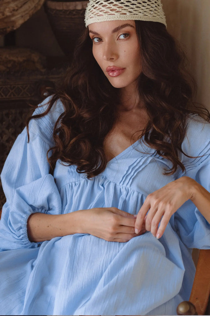 Palmira Handcrafted Linen Mini Dress by Bali Lane Bali Lane