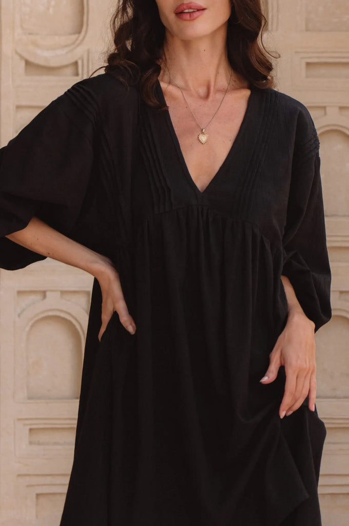 Palmira Handcrafted Linen Mini Dress by Bali Lane Bali Lane