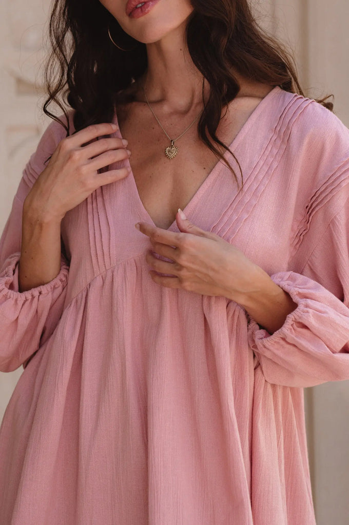 Palmira Handcrafted Linen Mini Dress by Bali Lane Bali Lane