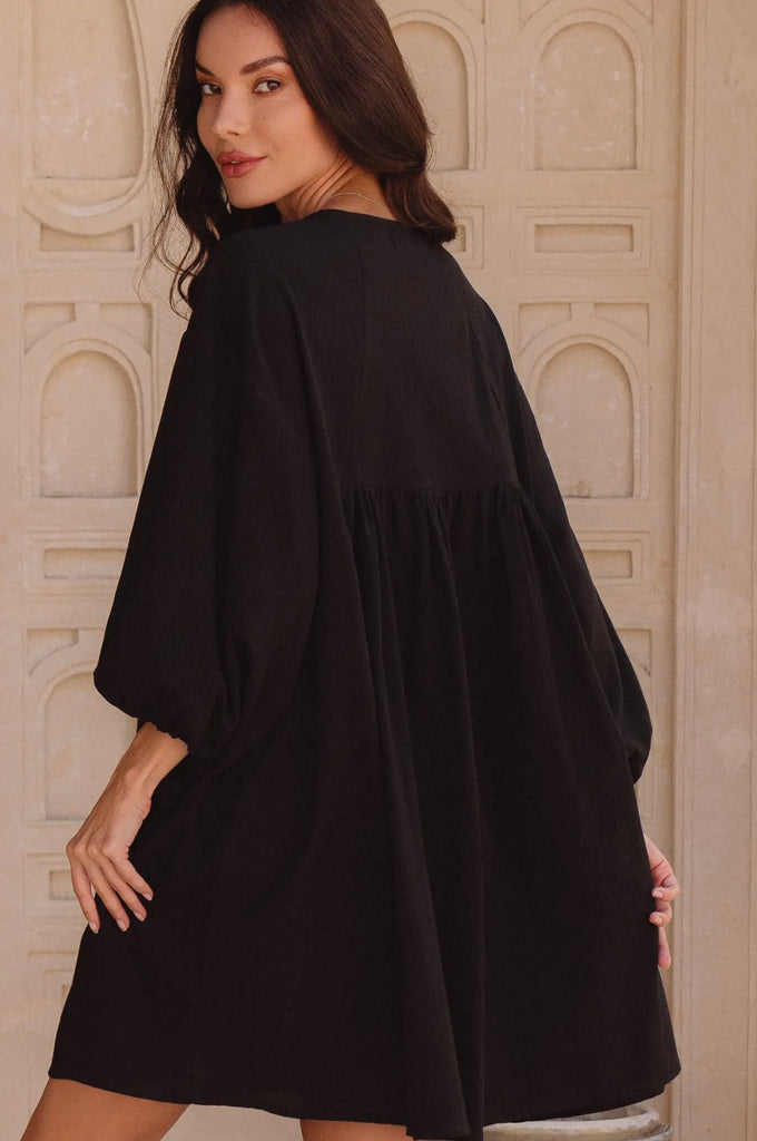 Palmira Handcrafted Linen Mini Dress by Bali Lane Bali Lane